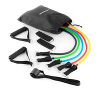 InnovaGoods - Set 5 Bande di Resistenza Multifunzione con Accessori, Ideale per Allenamento Completo Braccia, Gambe, Glutei, Materiale Durevole, Multicolore, Taglia Unica, Nylon, Lattice, TPE