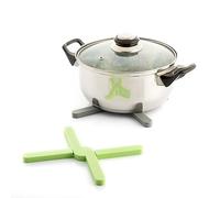 InnovaGoods Set di 2 sottopentole pieghevoli in silicone, antiscivolo, resistenti al calore