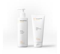 InnovaGoods® Set per la cura del corpo con riso, x1 gel esfoliante per il corpo deterge e ammorbidisce, x1 lozione per il corpo rassodante protegge e rigenera la pelle, adatto a tutti i tipi di pelle