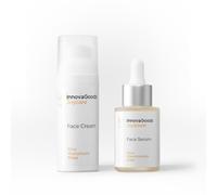 InnovaGoods® Set per la cura del viso con Riso, x1 siero per il viso, idrata, fornisce uniformità alla pelle, x1 crema viso idratante, rigenerante, ammorbidisce, illumina, dona elasticità. Tutti i