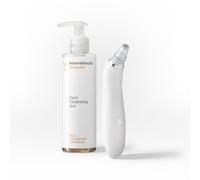 InnovaGoods® Set per la cura del viso di riso, x1 gel detergente idrata, illumina, fornisce elasticità, x1 detergente elettrico per il viso, testine intercambiabili, microcristalli. Per tutte le pelli