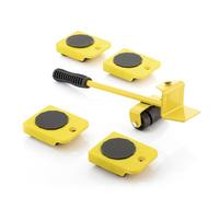 InnovaGoods - Strumento di Sollevamento e Trasporto HeavEasy, 5 Pezzi, Multifunzione per Mobili, Scatole, Elettrodomestici, Facile da Usare, Portatile, Resistente, Multicolore, Sintetico