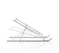 InnovaGoods - Supporto Pieghevole per PC Portatile, 7 Livelli, Antiscivolo, Estensibile, con Borsa, Grigio, 14cm, Alluminio