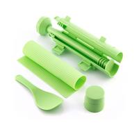 Innovagoods Suzooka Set da Sushi da 3 Pezzi - Senza BPA - Include Tappetino - Facile da Pulire - Include Ricettario - Verde