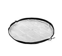 InnovaGoods, Tappetino per spogliatoi e Borsa Impermeabile 2 in 1 Gymbag Unisex Adulto, Nero Argentato, Taglia Unica