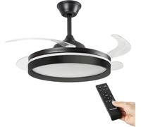 Ventilatore da soffitto InnovaGoods 4 pale LED DC 6 velocità telecomando