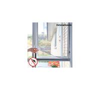 InnovaGoods bb_V0100736 Zanzariera Adesiva per Finestra, Trasparente, 100cm x 120cm