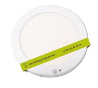 INNOVATE Plafoniera LED soffitto con sensore di movimento per luci [2 modalità (1) DAY (2) DAY and NIGHT, Bianco 18W] Lampadario per scala, cucina I Plafoniera soffitto I Lampadario bagno Lampada