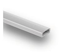 INNOVATE Profilo alluminio per strisce LED I MINI 12 [2000mm x 17mm x 7mm] LED striscia Canalina alluminio Illuminazione per interni Cucina Camera da letto (Bianco - traslucido, 1)