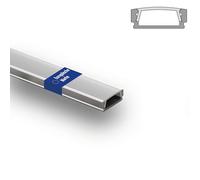 INNOVATE Profilo alluminio per strisce LED I MINI 12 [2000mm x 17mm x 7mm] LED striscia Canalina alluminio Illuminazione per interni Cucina Camera da letto (Silver - traslucido, 1)