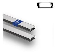 INNOVATE Profilo alluminio per striscia LED 2m Nero-Traslucido Set 2