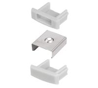 INNOVATE Set Montaggio Profilo alluminio per strisce LED I MINI 12 [2000mm x 17mm x 7mm] LED striscia Canalina alluminio Illuminazione per interni Cucina Camera da letto (Montaggio silver, 1)