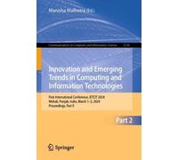 Innovation and Emerging Trends in Computing and Information Technolo (Tascabile)