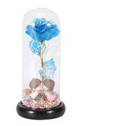 Innovativa Lampada Romantica a Forma di Rosa, Decorazione a LED, di Luce Floreale per Matrimonio, Compleanno, San (Blu)