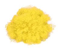 Innovativa parrucca colorata da festa per adulti - Divertente copricapo di Halloween per circo, troupe ed eventi calcistici (Yellow)