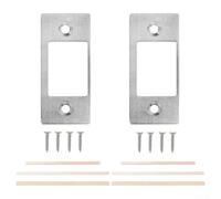 Innovativa piastra di attacco per risolvere problemi comuni di catenaccio come efficacemente (2PCS-argento)