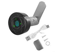 Innovativa serratura per porta dell'armadio con impronte digitali, costruzione robusta con processo di installazione su varie superfici (20 mm nero)