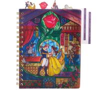 Innovative Designs Diario Disney La Bella e la Bestia, rilegatura a spirale, 96 pagine a righe, 20,3 x 17,8 cm