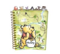 Innovative Designs Diario Disney Winnie the Pooh Tab, rilegatura a spirale, 144 pagine a righe, 20,3 x 17,8 cm
