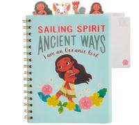Innovative Designs Disney Moana Tab - Taccuino per bambini, rilegatura a spirale, 96 pagine a righe, 20,3 x 17,8 cm