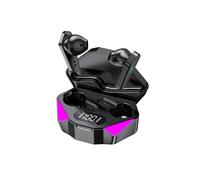 Innovativi auricolari Bluetooth V5.2, modalità musica e gioco, design unico e confortevole, riduzione del rumore ENC, display digitale a LED, per la