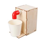 Innovativo esperimento scientifico con fontanella automatica, set assemblaggio manuale, giocattolo didattico in legno per bambini, studenti, modello sorgente potabile intelligente