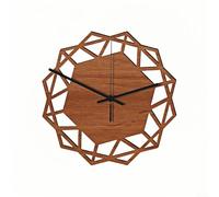 Innovativo orologio da parete in legno da 30,5 cm, realizzato per silenzio e stile in qualsiasi ambiente (rotondo C)