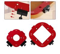 Innovativo set di modelli per router in lega di alluminio con design di fissaggi