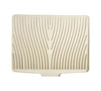 Innovativo tappetino scolapiatti in silicone per cucina, strumento essenziale per mantenere pulita e organizzata l'area del lavandino (bianco ghiaccio)