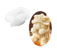 Innovativo vassoio per cubetti di ghiaccio a forma di animale, in silicone, grande, da appendere, mantiene le bevande fresche per periodi più lunghi, grande con coperchio