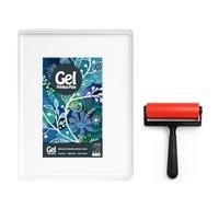 INNOVAYOU 20,3 x 25,4 cm, piastre in gel impermeabili e lavabili per stampa con gomma pressata, adatte per realizzare biglietti, arti e mestieri, scrapbooking, diari, decorazioni per la casa