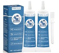 INNOVAYOU Colla per tessuti non necessaria cucitura, resistente all'acqua, auto-adesiva per cotone, flanella, denim, poliestere