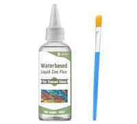 INNOVAYOU Flux Liquid Flux Saldatura 100 ml, Flussante per vetro colorato per saldatura, migliora la solidità, utilizzato per la saldatura e la riparazione di utensili in vetro colorato