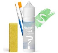 INNOVAYOU Liquido coprente bianco per pittura ad acquerello, 60 ml, inchiostro resistente e vernice versante, liquido per mascheratura ad acquerello mantiene le aree incolori e i bordi affilati