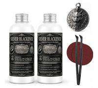INNOVAYOU Soluzione ossidante per argento, 200 g, liquido annerente per argento ossidato, per ossidare gioielli, liquido oscurante per gioielli e artigianato vintage