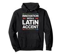 Innovazione con Accento Latino Mese del Patrimonio ispanico Felpa con Cappuccio