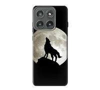 Innovedesire Wolf Howling at The Moon Case Cover Custodia per Motorola Edge (2025)