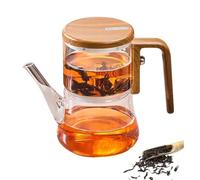 Innovessa Tea Pot, Glass Magnetic Teapot, Press Control Magical Teapot Glass, Magnetic Glass Teapot with Strainer, Tea Water Separation Teapot (Tea Pot)