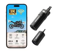 INNOVV K6 Dashcam Moto, Dual Channel QHD 2K + 1080P, IP67, impermeabile, mini telecamera per moto con Wi-Fi, 120 ¡ã Golden Angel, rilevamento sensore G, supporta 256 GB (scheda SD non inclusa)