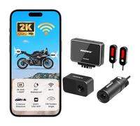 INNOVV RC6 Telecamera e Assistente ad Angolo Morto per Moto con Dashcam Anteriore e Posteriore 2K+1080P, Allarme Acustico e Ottico