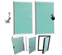 Innovz Botola Ispezione Cartongesso Hidden Drywall Access Panel Custom Size, Paintable Gypsum Board Access Door Inspection Hatch, Flush Mount, Push-to-Open/Lockable/Handle Options Available