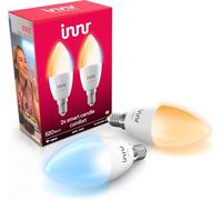 innr Lampadina Smart Candela E14, per Hue* e hub Zigbee, Confezione da 2 | LED, Luce Bianca Calda e Fredda, 2000K-6500K, 520 lumen, Dimmerabili