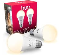 innr Lampadina Smart E27, per Hue* e hub Zigbee, Confezione da 2 | LED, Luce Bianca Calda, 2700K, 50% di Luce in Più, 1150 lumen, Dimmerabili