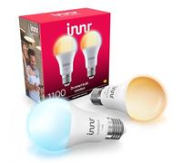 innr Lampadina Smart E27, per Hue* e hub Zigbee, Confezione da 2 | LED, Luce Bianca Calda e Fredda, 2000K-6500K, 50% di Luce in Più, 1150 lumen, Dimmerabili