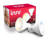innr Lampadina Smart GU10, per Hue* e hub Zigbee, Confezione da 4 | Faretto LED, Luce Bianca Calda, 460 lumen, Dimmerabili