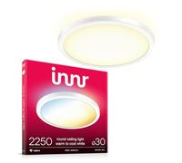 innr Plafoniera Smart LED 30 cm, per Hue* e hub Zigbee, Bianca | LED, Luce Bianca Calda e Fredda, Lampada da Soffitto, 2250 lumen, Dimmerabile