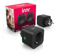 Innr Presa Smart Nero, Zigbee, Compatibile con Hue*, Home Assistant e SmartThings, Presa Intelligente Alexa, Prese Smart, Ripetitore Zigbee, Plug con Monitoraggio Energetico - Confezione da 2