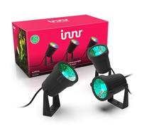 Innr Smart Garden Spotlight Set (confezione da 3), Zigbee,funziona con Hue* e Alexa (bridge richiesto), faretti LED da esterno bianchi e a colori per giardino e terrazza, IP65 resistente all’acqua