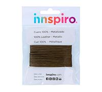 INNSPIRO 240604 Cordino in cuoio metallico ramato invecchiato, 5m x 1mm