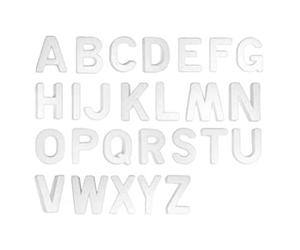 INNSPIRO Alfabeto Completo in porex Alt. 7,5 cm. Borsa da Appendere, Bianco, 7,5cm